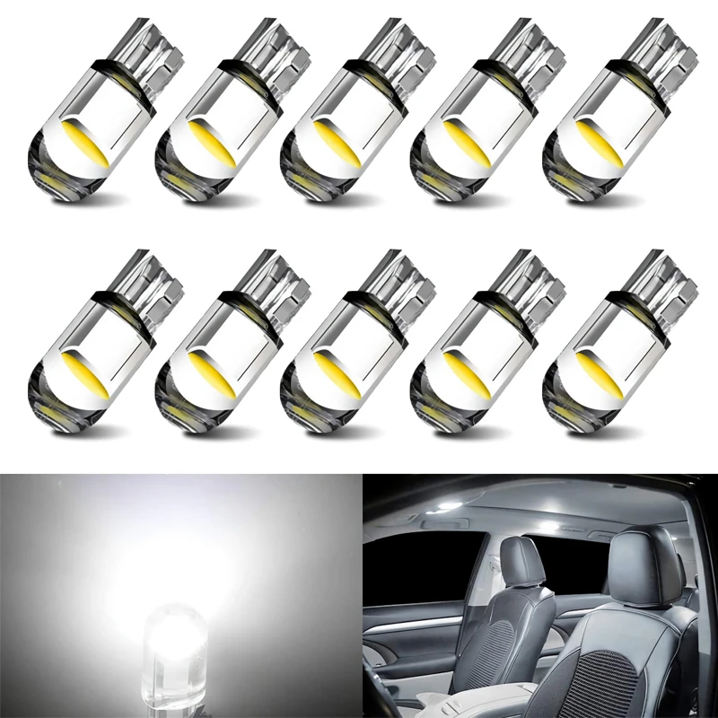 10pcs 6000K White Green Blue Red Wedge License Plate Lamp Dome Light Super Bright W5W 194 T10 LED Glass Housing Cob Car DRL Bulb
10pcs 6000K White Green Blue Red Wedge License Plate Lamp Dome Light Super Bright W5W 194 T10 LED Glass Housing Cob Car DRL Bulb