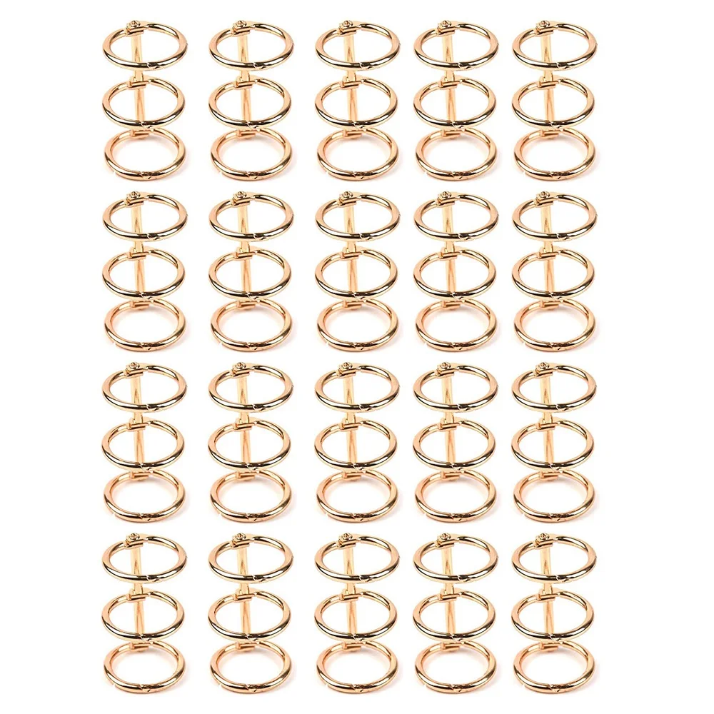 20Pcs 3 Ring Gold Book Rings Leaf Binders Office Book Rings Snap Split Hinged with 20 mm Inner Diameter Gold Book Rings
20Pcs 3 Ring Gold Book Rings Leaf Binders Office Book Rings Snap Split Hinged with 20 mm Inner Diameter Gold Book Rings