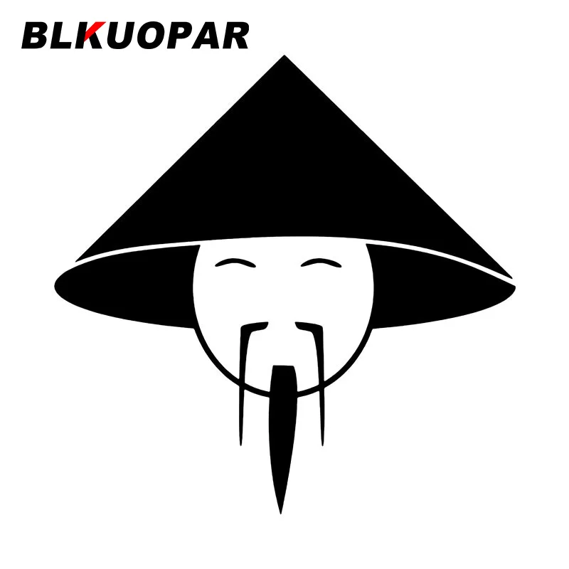 BLKUOPAR китайская мужская бамбуковая соломенная шляпа, автомобильные наклейки, устойчивая к царапинам графическая наклейка, Солнцезащитный б...