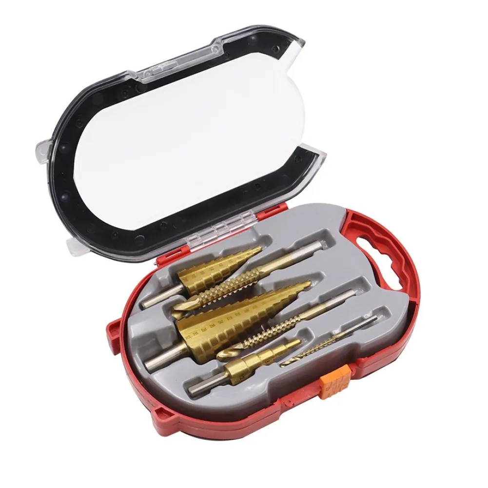 6pcs/set 4-12/20/32mm Step Drill&3/6/8mm Saw Drill Bits Plastic Boxed High Speed Steel Titanium Plating Two Flute Tool Accessory
6pcs/set 4-12/20/32mm Step Drill&3/6/8mm Saw Drill Bits Plastic Boxed High Speed Steel Titanium Plating Two Flute Tool Accessory