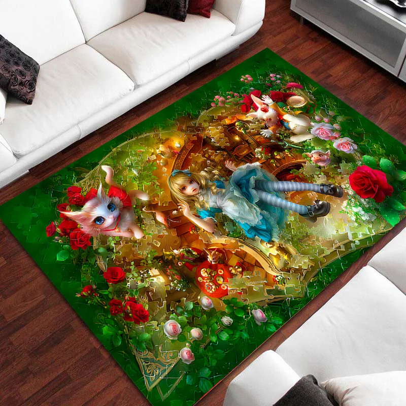 Alice in Wonderland Square Non-slip Door Floor Rug Mat Bedroom Carpet Home Decor Fashion Carpets Living Room
Alice in Wonderland Square Non-slip Door Floor Rug Mat Bedroom Carpet Home Decor Fashion Carpets Living Room