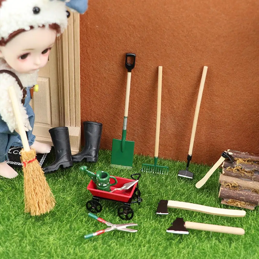 12pcs 1/12 Scale Mini Shovel Rake Garden Tools Model Doll Life Scene Dollhouse Miniature Accessories Decoration Doll House Toy
12pcs 1/12 Scale Mini Shovel Rake Garden Tools Model Doll Life Scene Dollhouse Miniature Accessories Decoration Doll House Toy