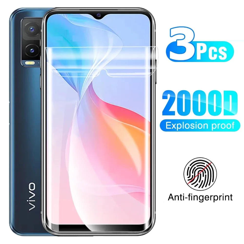 

3PCS Protective Film HD On For Vivo Y02 Hydrogel Film For Vivo Y16 Y22 Y75 Y77 Y75s Y76s Y22s Screen Protectors Clear