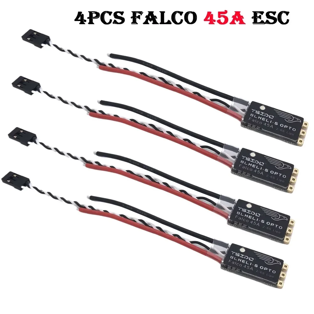 TIMEA Falco 35A 45A BLHeli_S ESC 2-6S Lipo бесщеточный электронный контроллер со светодиодной