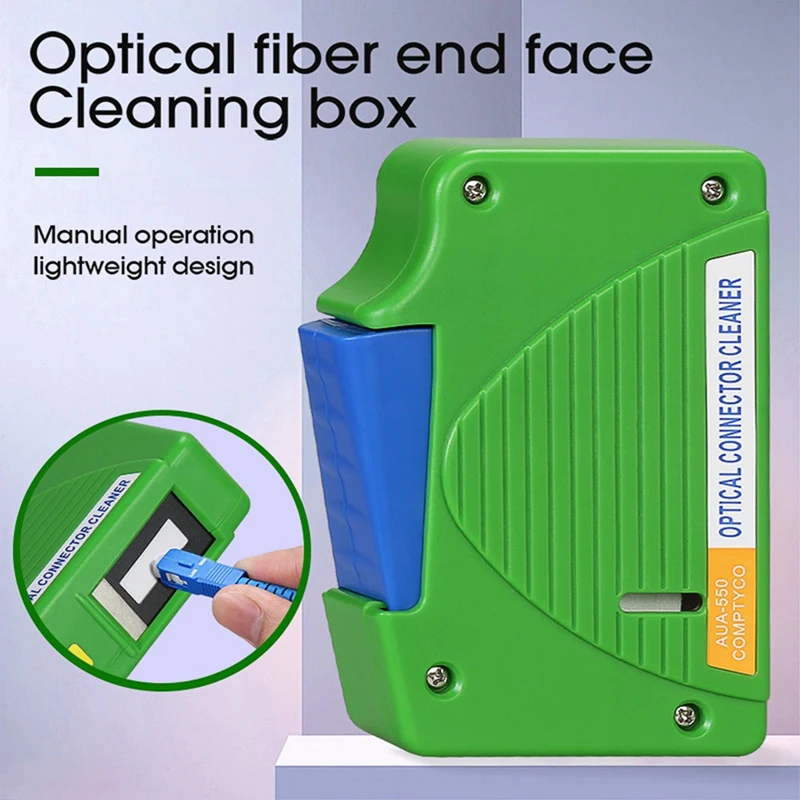 

Коробка для очистки волоконного конца лица, средство для очистки кассеты, инструмент для очистки оптоволокна Ftth, инструменты для очистки оптического волокна для SC/ST/FC/LC