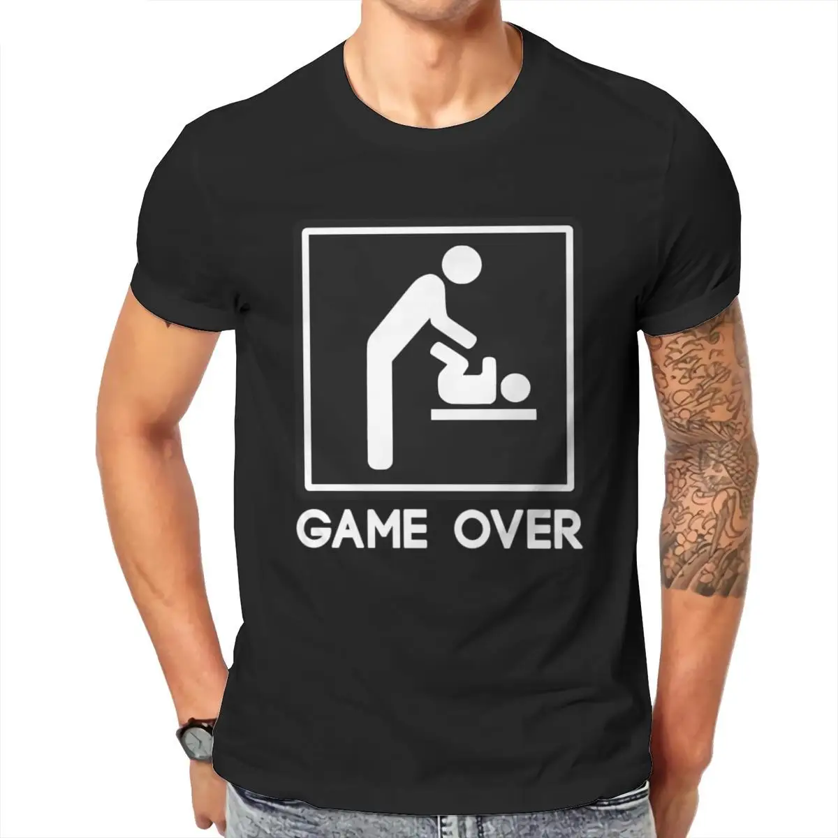 Wholesale Game Over New Baby for Parent Dad Unisex Tie Dye T-Shirt Black Tops JapaneseStyle For Boy Mens Clothes 102066
Wholesale Game Over New Baby for Parent Dad Unisex Tie Dye T-Shirt Black Tops JapaneseStyle For Boy Mens Clothes 102066