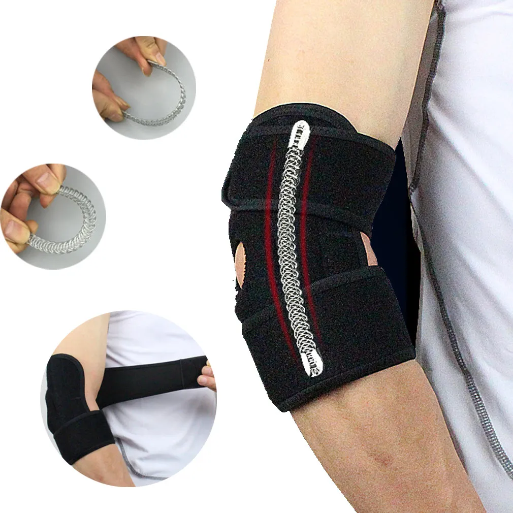 1pcs Adjustable Elbow Support Pads With Spring Supporting Protector Sports Safety For Ciclismo Gym Tennis
1pcs Adjustable Elbow Support Pads With Spring Supporting Protector Sports Safety For Ciclismo Gym Tennis