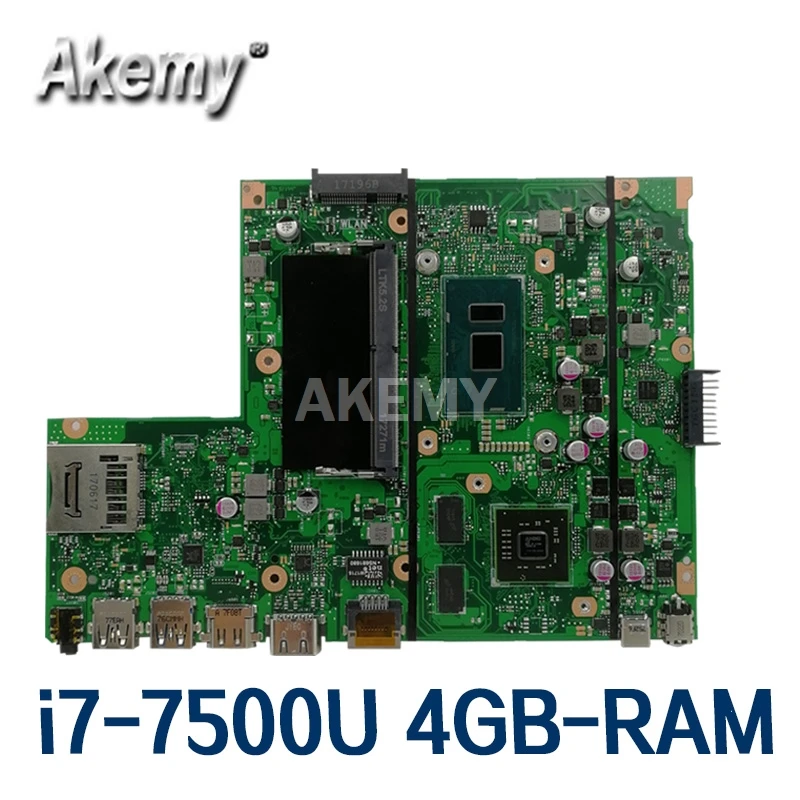 Akemy X540UP laptop Motherboard X540UP X540U A540U R504U F540U Mainboard i7-7500U CPU 4GB-RAM
Akemy X540UP laptop Motherboard X540UP X540U A540U R504U F540U Mainboard i7-7500U CPU 4GB-RAM