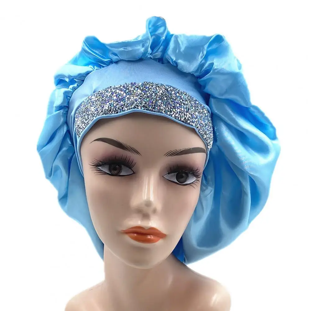 Women Sleep Hats satin silk bling rhinestone bonnet sleep cap band bandana bows for girls designer headband for Household
Women Sleep Hats satin silk bling rhinestone bonnet sleep cap band bandana bows for girls designer headband for Household
