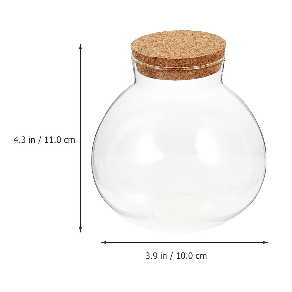 

Bottle Terrarium Jar Bottles Canister Jars Empty Clear Landscape Ecological Decorative Vase Micro Potion Succulent Cork Sugar