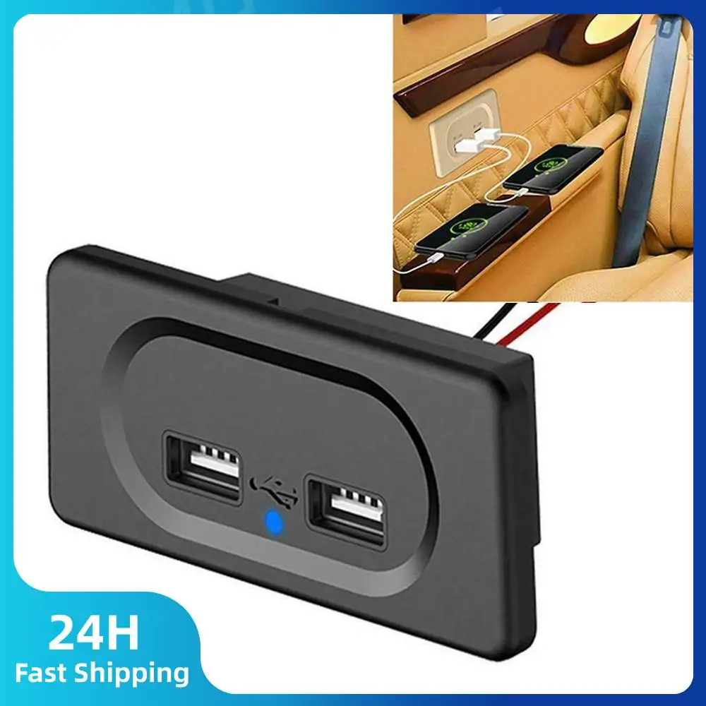 DC5V/3.1A RV Dual USB Ports Charger Socket Panel 12V/24V With Indicator Car Van Lorry Truck Boat Motorhome Caravan Accessories
DC5V/3.1A RV Dual USB Ports Charger Socket Panel 12V/24V With Indicator Car Van Lorry Truck Boat Motorhome Caravan Accessories