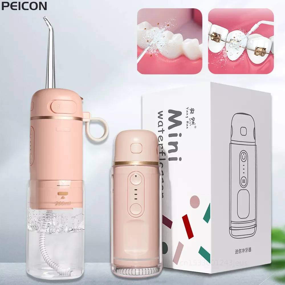 Dental Irrigator Water Flosser Portable Oral Irrigator For Teeth USB Rechargeable Mini Dental Floss Water Jet For Home Travel
Dental Irrigator Water Flosser Portable Oral Irrigator For Teeth USB Rechargeable Mini Dental Floss Water Jet For Home Travel