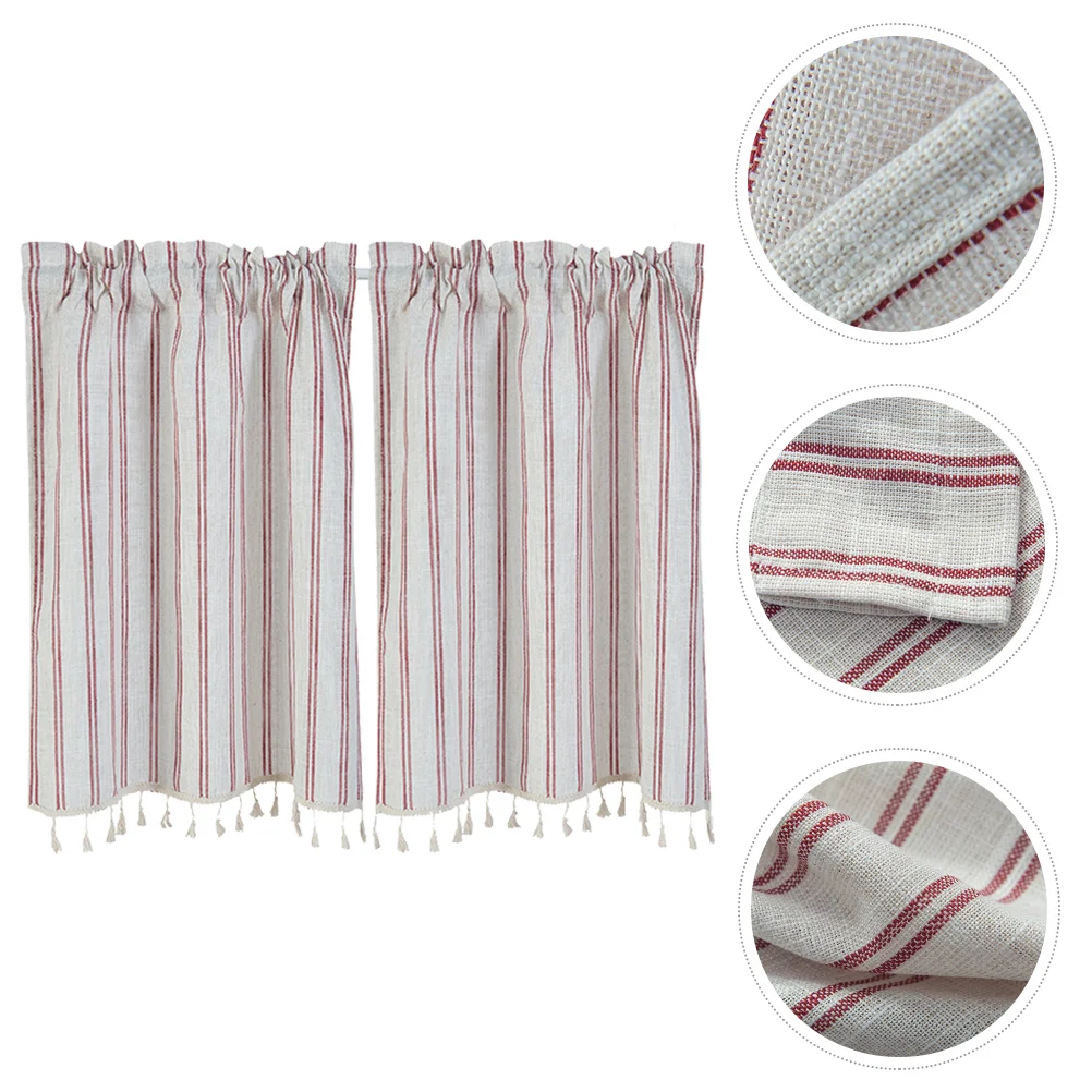 Striped Kitchen Curtains Blackout Cafe Curtains Washable Short Curtain Grommet Tier Curtains Window Drapes Short Window Curtain
Striped Kitchen Curtains Blackout Cafe Curtains Washable Short Curtain Grommet Tier Curtains Window Drapes Short Window Curtain