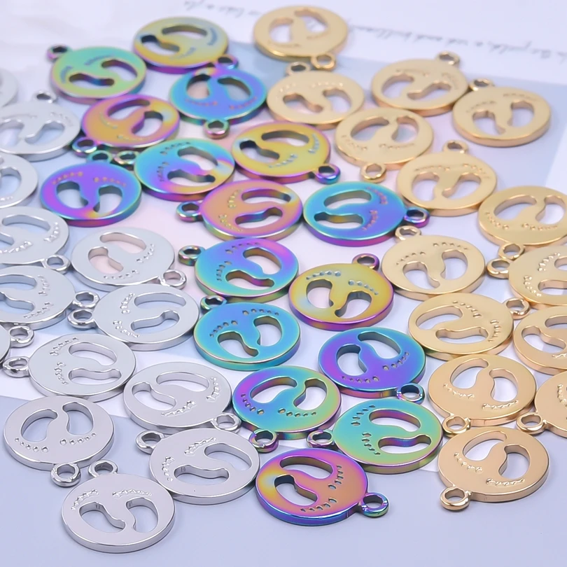 Cute Footprint Stainless Steel Punk Round Pendant DIY Jewelry Making Vintage Necklace Bracelets Children Gifts Supplies Craft
Cute Footprint Stainless Steel Punk Round Pendant DIY Jewelry Making Vintage Necklace Bracelets Children Gifts Supplies Craft