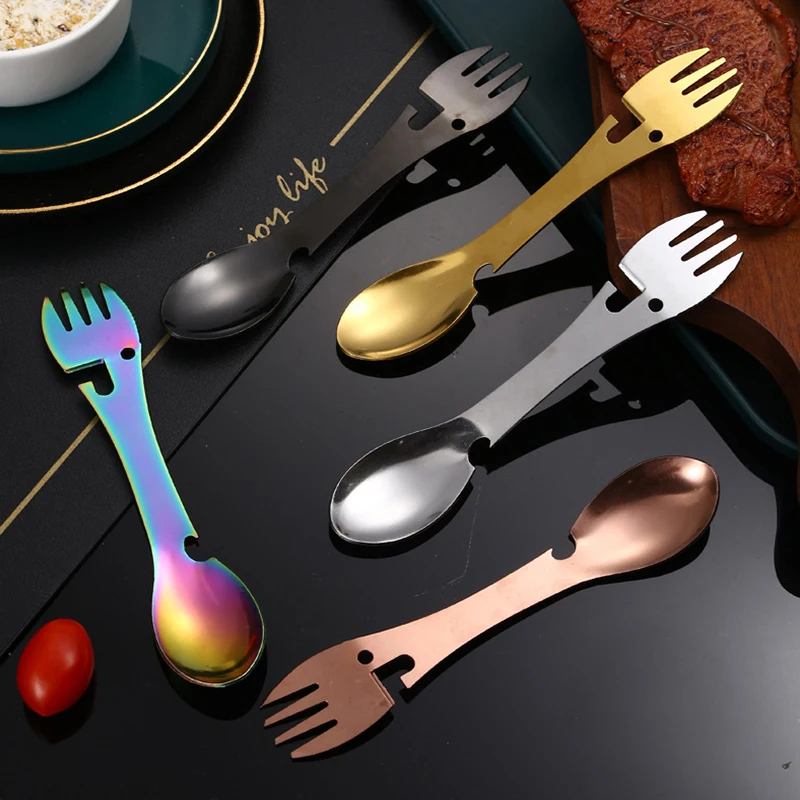 5 In 1 Multi-Functional Spoon Bottle Can Opener Practical Fork Outdoors Camping Picnic Durable Kitchen Stainless Steel Knife
5 In 1 Multi-Functional Spoon Bottle Can Opener Practical Fork Outdoors Camping Picnic Durable Kitchen Stainless Steel Knife