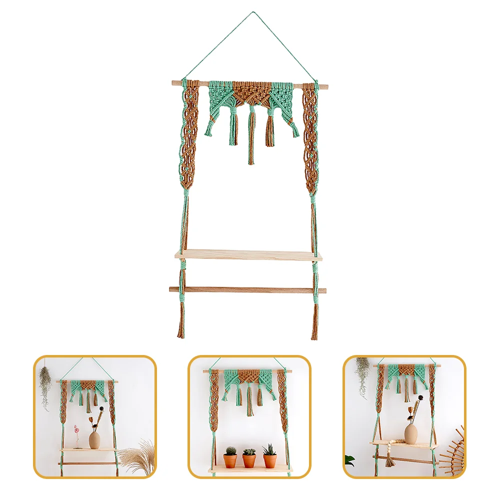 Wall Shelf Shelves Hanging Decor Macrame Holderrope Hangerpot Woven Decorative Bohemian Display Wood Pendant Bookshelves Wooden
Wall Shelf Shelves Hanging Decor Macrame Holderrope Hangerpot Woven Decorative Bohemian Display Wood Pendant Bookshelves Wooden
