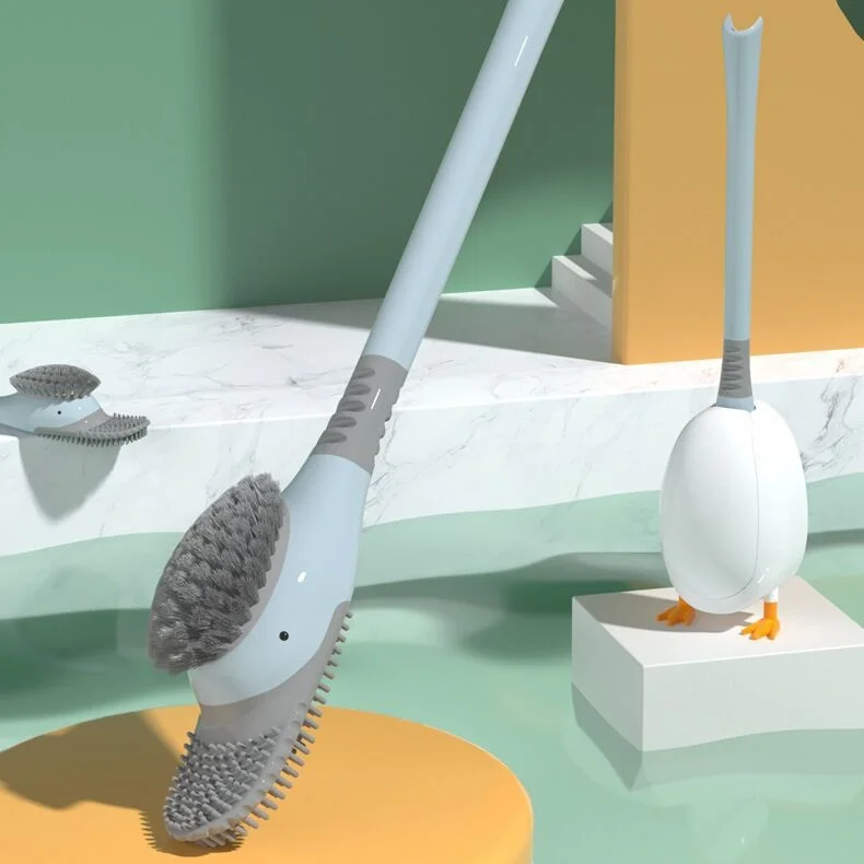 Diving Duck Silicone Toilet Brush Set Wall-mounted Comprehensive Long Handled Bathroom Deep Cleaning Brush Toilet Accessories
Diving Duck Silicone Toilet Brush Set Wall-mounted Comprehensive Long Handled Bathroom Deep Cleaning Brush Toilet Accessories
