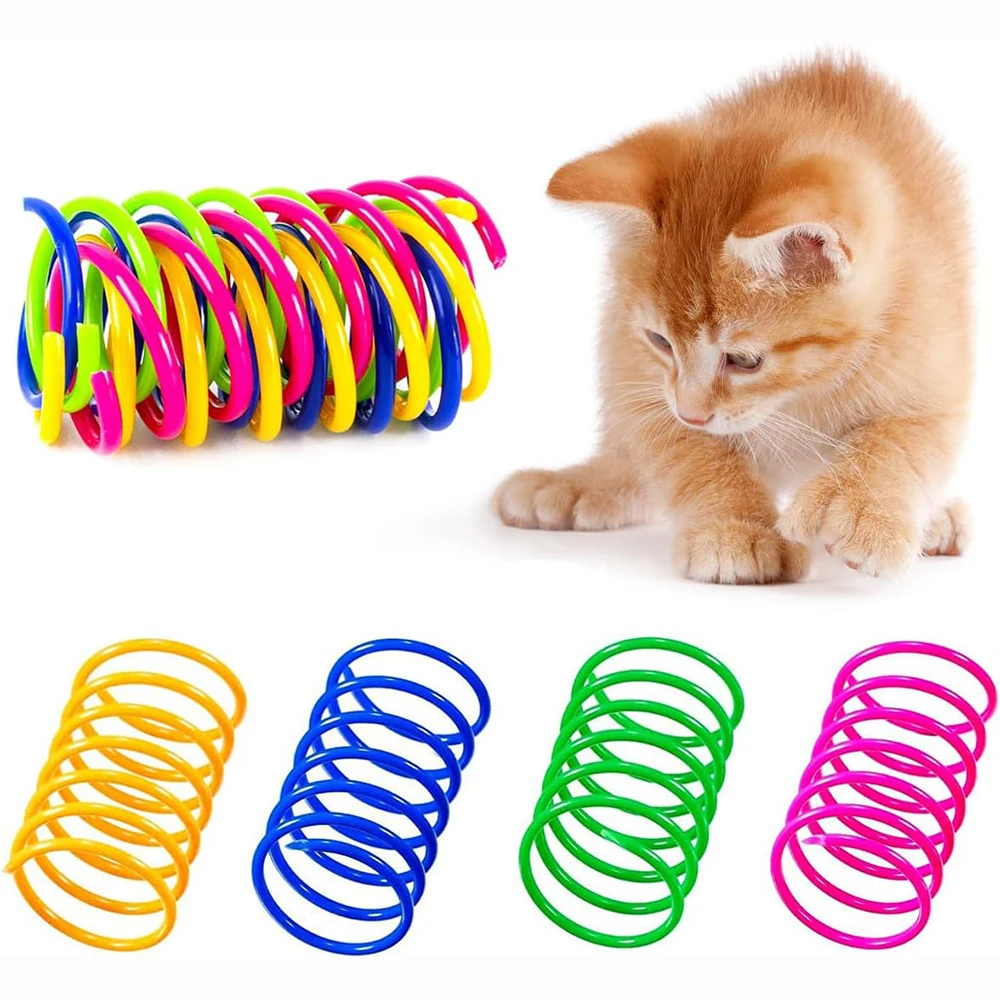 Cat Spring Toy Cat Kittens Toys Plastic Coil Spiral Springs for Swatting Biting Hunting and Active Healthy Play Pet Products
Cat Spring Toy Cat Kittens Toys Plastic Coil Spiral Springs for Swatting Biting Hunting and Active Healthy Play Pet Products
