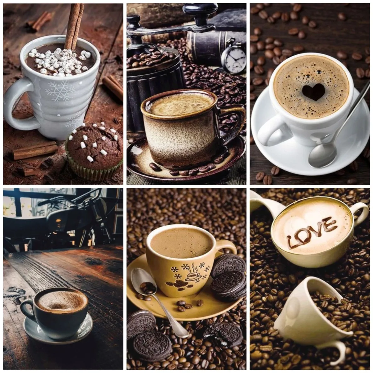 5D Diamond Painting Coffee Full Round Diamond Embroidery Cup Picture Of Rhinestones Mosaic Cross Stitch Home Decor
5D Diamond Painting Coffee Full Round Diamond Embroidery Cup Picture Of Rhinestones Mosaic Cross Stitch Home Decor
