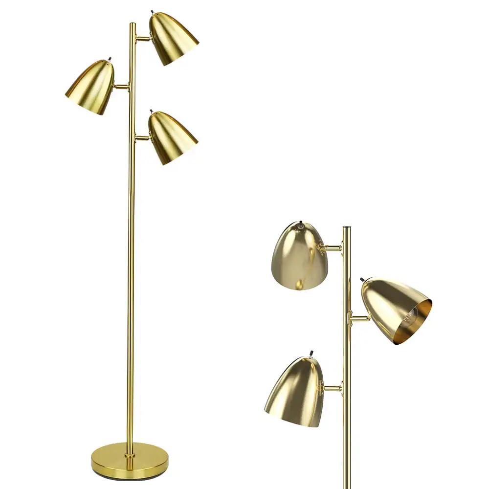 HMTX Modern Floor Lamp 3-Light Reading Standing Tree Light with Adjustable Metal Heads Brass Tall LED Lighting E26 Base (Bulbs I
HMTX Modern Floor Lamp 3-Light Reading Standing Tree Light with Adjustable Metal Heads Brass Tall LED Lighting E26 Base (Bulbs I