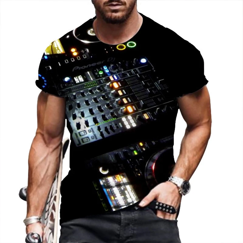 Футболка DJ мужская оверсайз с коротким рукавом, Повседневная модная рубашка с 3d Cd принтом, в стиле хип-хоп, одежда в стиле Харадзюку, на лето
Футболка DJ мужская оверсайз с коротким рукавом, Повседневная модная рубашка с 3d Cd принтом, в стиле хип-хоп, одежда в стиле Харадзюку, на лето