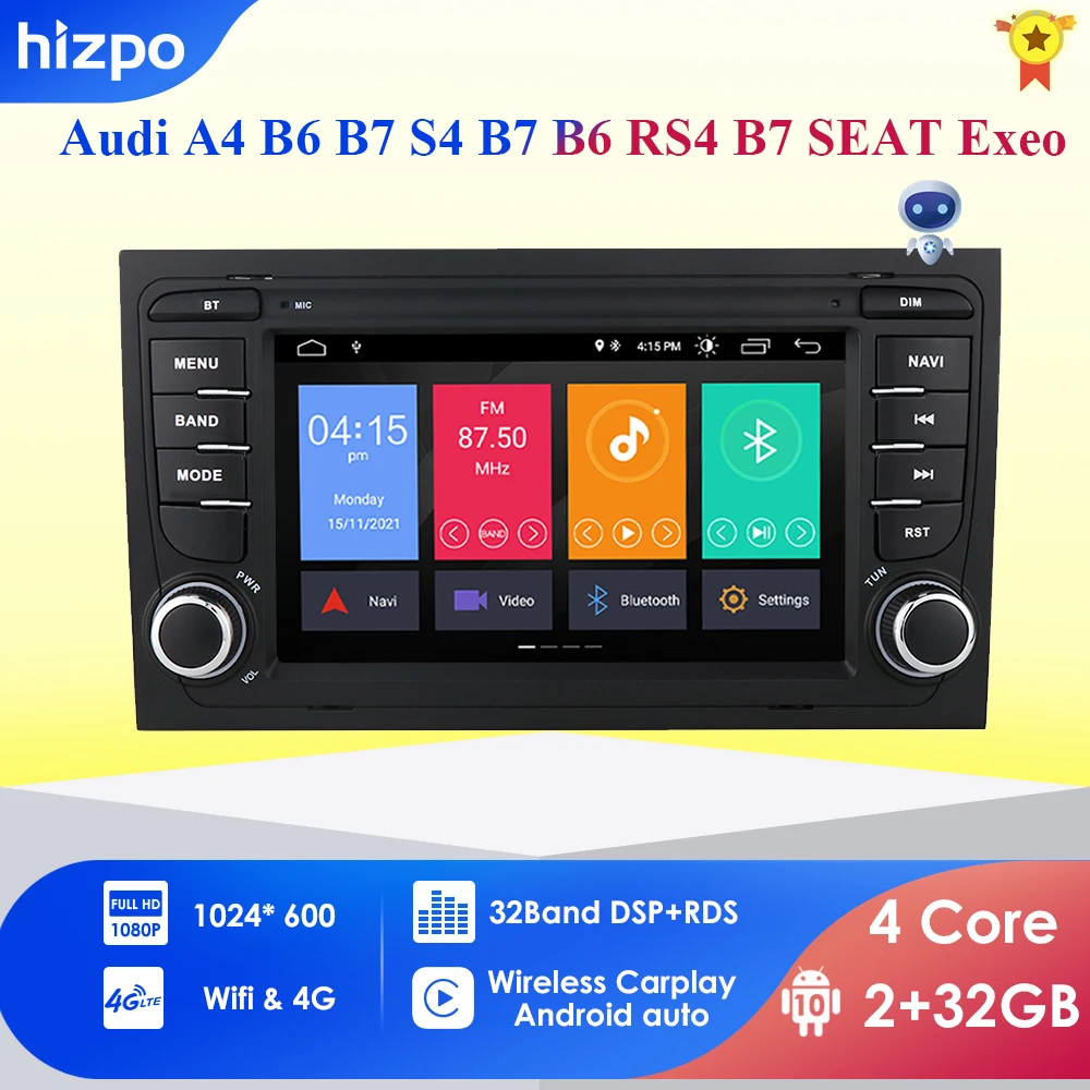 2+32 Car Radio 2Din Android 10 Autoradio GPS for Audi A4 B6 B7 S4 B7 B6 RS4 B7 SEAT Exeo 2Din Stereo Multimedia Navigation Audio
2+32 Car Radio 2Din Android 10 Autoradio GPS for Audi A4 B6 B7 S4 B7 B6 RS4 B7 SEAT Exeo 2Din Stereo Multimedia Navigation Audio