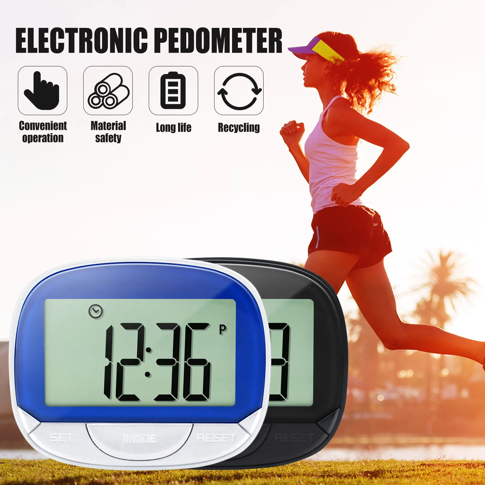 Pocket Pedometer Step Counter Multifunctional Pedometer With Clip Fitness Step Tracker With Clock Portable Sport Pedometer For
Pocket Pedometer Step Counter Multifunctional Pedometer With Clip Fitness Step Tracker With Clock Portable Sport Pedometer For