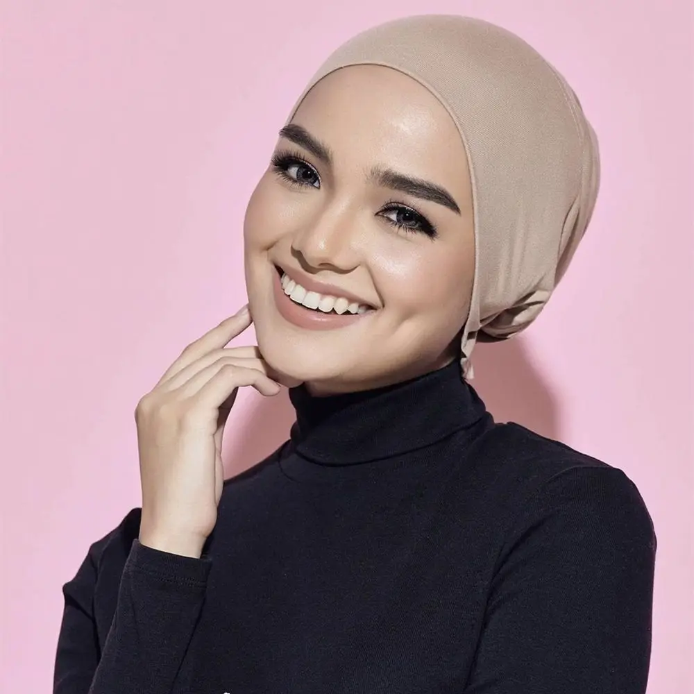 Muslim Women Elastic Tie Back Inner Hijab Caps Jersey Stretch Underscarf Modal Bonnet Headwrap Turbante Mujer
Muslim Women Elastic Tie Back Inner Hijab Caps Jersey Stretch Underscarf Modal Bonnet Headwrap Turbante Mujer