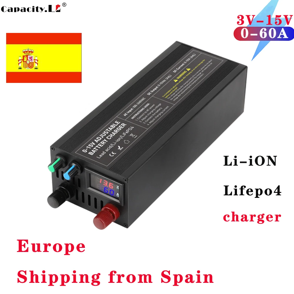 12V Lifepo4 charger 60A 750W lithium battery charger 900W 12.6V 14.6V 50A adjustable voltage and current 3S 4S power adapter
12V Lifepo4 charger 60A 750W lithium battery charger 900W 12.6V 14.6V 50A adjustable voltage and current 3S 4S power adapter