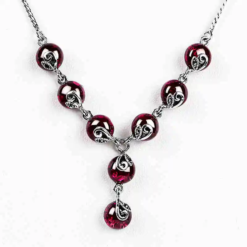 ZHJIASHUN Retro 100% 925 Sterling Silver Natural Garnet Ruby Necklace Pendant For Women Vintage Gemstones Pendants Jewelry
ZHJIASHUN Retro 100% 925 Sterling Silver Natural Garnet Ruby Necklace Pendant For Women Vintage Gemstones Pendants Jewelry