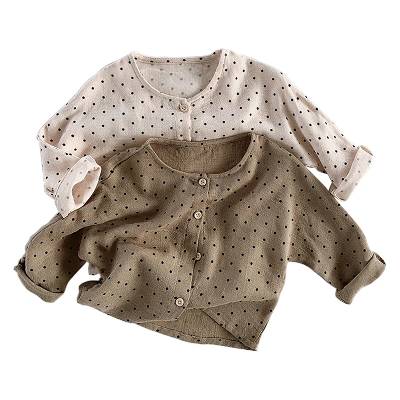 Girls Kids Dots Blouses cardigan Cotton Toddler Infant Baby Polka Dot Clothes O-Neck Sweet Shirts Children Casual Tops Clothing
Girls Kids Dots Blouses cardigan Cotton Toddler Infant Baby Polka Dot Clothes O-Neck Sweet Shirts Children Casual Tops Clothing