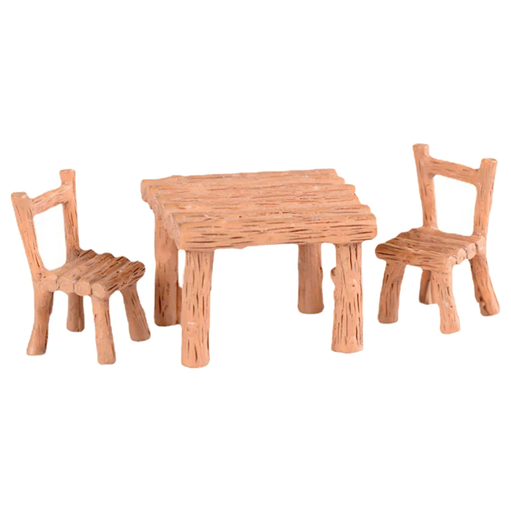 3Pcs/set Table And Chair Fairy Garden Miniatures Resin Wood Mini Flower Terrarium Figurines Home Doll House Decor Accessory
3Pcs/set Table And Chair Fairy Garden Miniatures Resin Wood Mini Flower Terrarium Figurines Home Doll House Decor Accessory