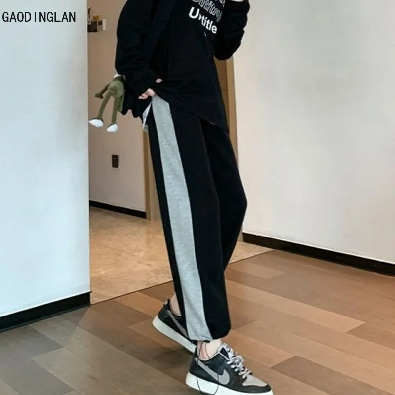 Summer Bundle Feet Women Loose Straight Pants Mosaic Color Wide Leg Drawstring Sweatpants Female High Street Hip Pop Trousers
Summer Bundle Feet Women Loose Straight Pants Mosaic Color Wide Leg Drawstring Sweatpants Female High Street Hip Pop Trousers