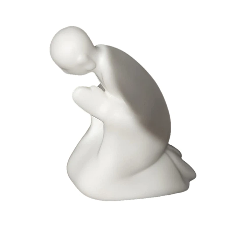 NEW-White Ceramic Small Buddha Statue Praying Monk Buddha Statue Zen Style Home Decoration Miniature Landscape Accessories
NEW-White Ceramic Small Buddha Statue Praying Monk Buddha Statue Zen Style Home Decoration Miniature Landscape Accessories