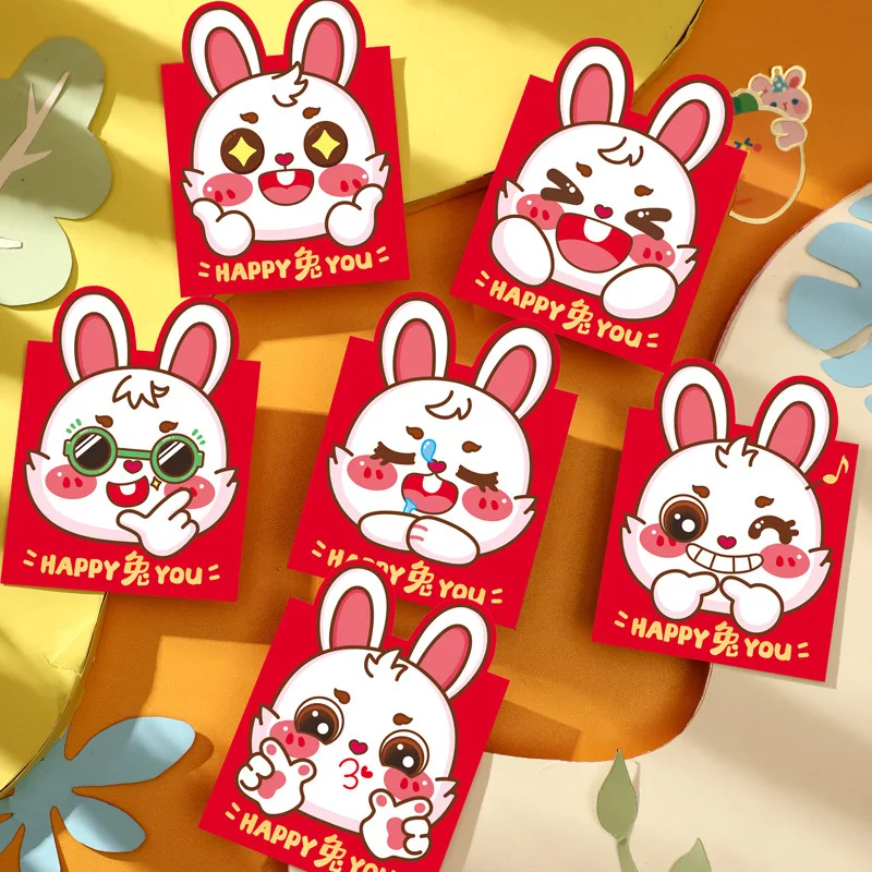 24 шт., красные конверты, милый кролик, Hongbao, для 2023 °, яркие красные карманы, счастливые деньги, конфеты
24 шт., красные конверты, милый кролик, Hongbao, для 2023 °, яркие красные карманы, счастливые деньги, конфеты