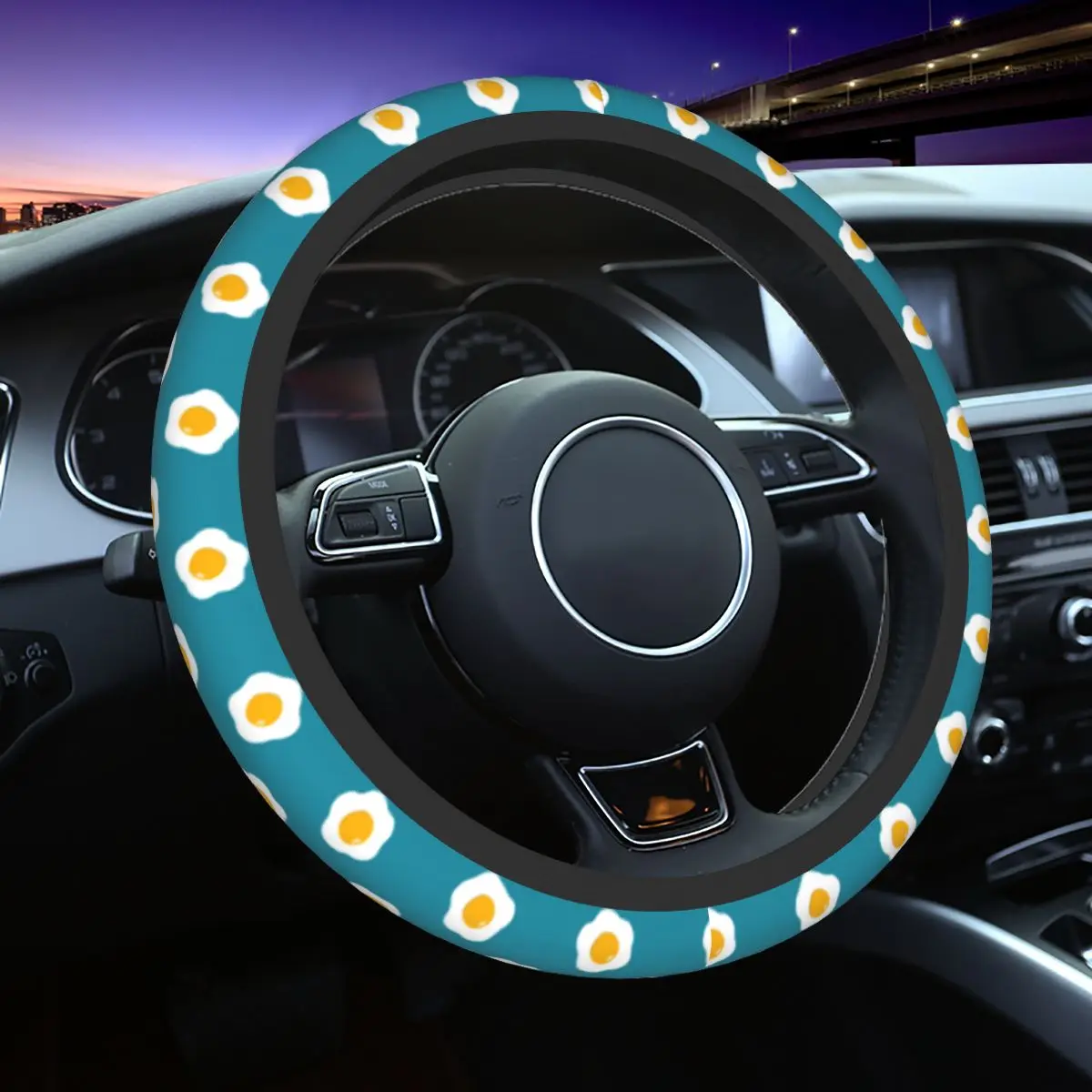 38cm Car Steering Wheel Cover Poached Egg Universal Cute Car-styling Colorful Auto Accessories
38cm Car Steering Wheel Cover Poached Egg Universal Cute Car-styling Colorful Auto Accessories