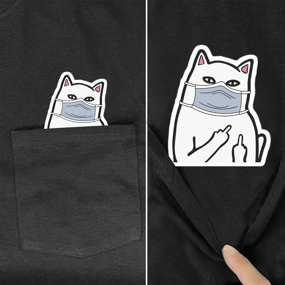 CLOOCL New Fashion Animals Cats Pocket T-shirt Chest Printed Funny Harajuku Men Women Summer Cotton Tee Short Sleeve Shirts
CLOOCL New Fashion Animals Cats Pocket T-shirt Chest Printed Funny Harajuku Men Women Summer Cotton Tee Short Sleeve Shirts