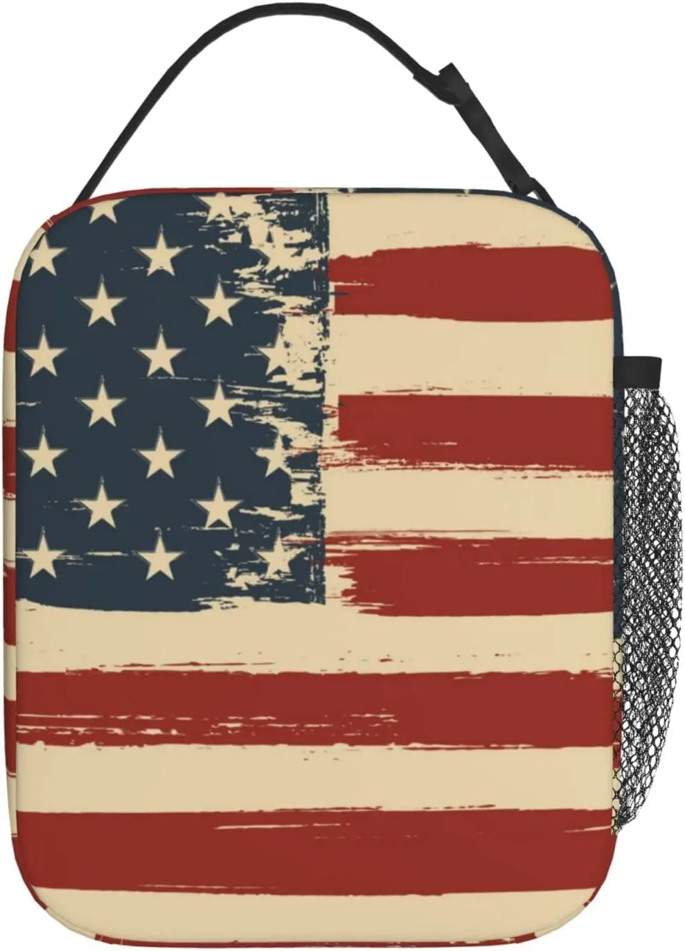 Portable Lunch Bag American Flag Insulated Lunch Tote with Side Pocket Reusable Lunchboxes for Travel Picnic Work Outdoor
Portable Lunch Bag American Flag Insulated Lunch Tote with Side Pocket Reusable Lunchboxes for Travel Picnic Work Outdoor