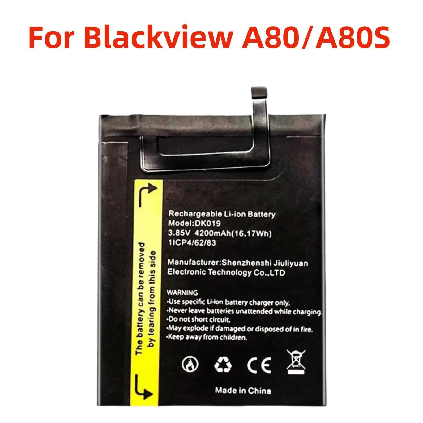 Mobile Phone Battery for Blackview A80 A80S Battery 4180mAh Long Standby Time High Capacity for Blackview DK019 Battery
Mobile Phone Battery for Blackview A80 A80S Battery 4180mAh Long Standby Time High Capacity for Blackview DK019 Battery
