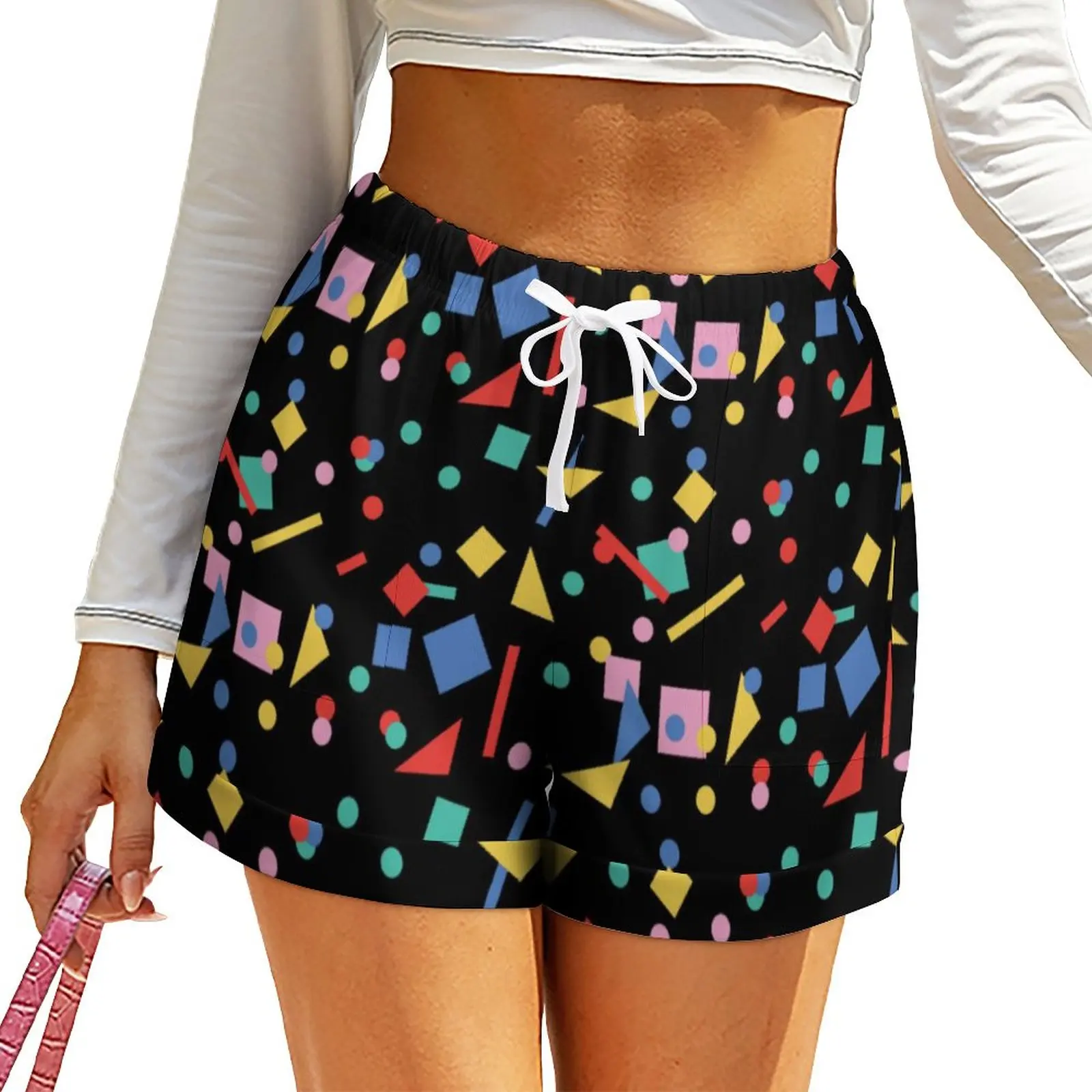 Retro 80s Pop Art Shorts Elastic Waist Harajuku Shorts Female Casual Oversized Short Pants Spring Printed Bottoms
Retro 80s Pop Art Shorts Elastic Waist Harajuku Shorts Female Casual Oversized Short Pants Spring Printed Bottoms