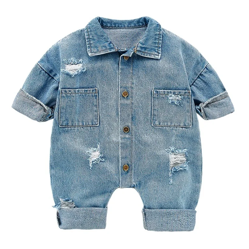 Spring Autumn Newborn Boys Girls Cowboy Broken Hole Jumpsuits Clothes Baby Boys Girls Long Sleeve Rompers Children Rompers
Spring Autumn Newborn Boys Girls Cowboy Broken Hole Jumpsuits Clothes Baby Boys Girls Long Sleeve Rompers Children Rompers