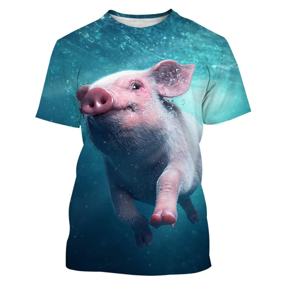 3D Printing Fun Pig T-shirt Men's Animal Men's T-shirt Fun Short Sleeved Oversized Top T-shirt Men's Clothing Pig Clothing New
3D Printing Fun Pig T-shirt Men's Animal Men's T-shirt Fun Short Sleeved Oversized Top T-shirt Men's Clothing Pig Clothing New