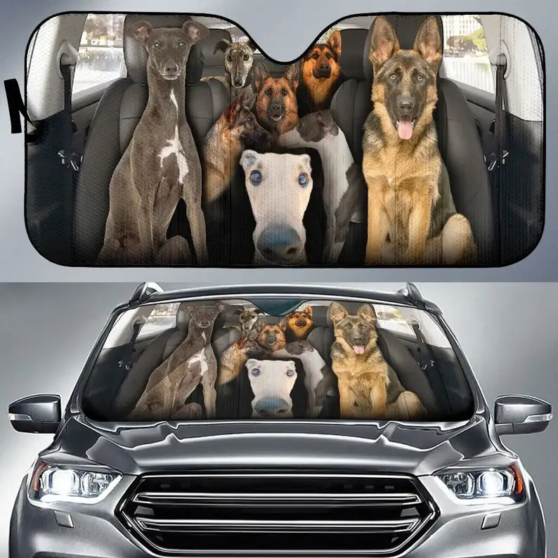 Greyhound X German Shepherd Auto Sun Shade 67 Windshield Sunshade, Customized Gift Custom Animal Pattern Sunshade
Greyhound X German Shepherd Auto Sun Shade 67 Windshield Sunshade, Customized Gift Custom Animal Pattern Sunshade