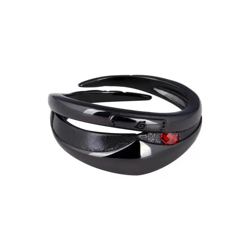 Anime Kakashi Black Mask Opening Ring for Men Women 925 Sterling Silver Red Zirconia Adjustable Rings Fans Cosplay Party Jewelry
Anime Kakashi Black Mask Opening Ring for Men Women 925 Sterling Silver Red Zirconia Adjustable Rings Fans Cosplay Party Jewelry