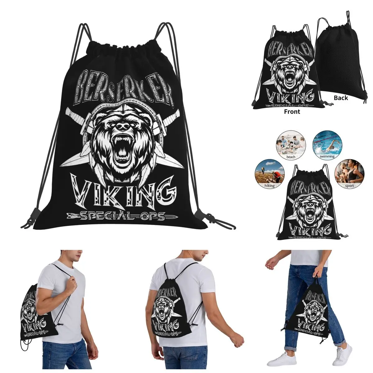 Drawstring Bags Gym Bag Berserker Viking Special Ops Vikings Backpack Casual Top Quality Field pack
Drawstring Bags Gym Bag Berserker Viking Special Ops Vikings Backpack Casual Top Quality Field pack