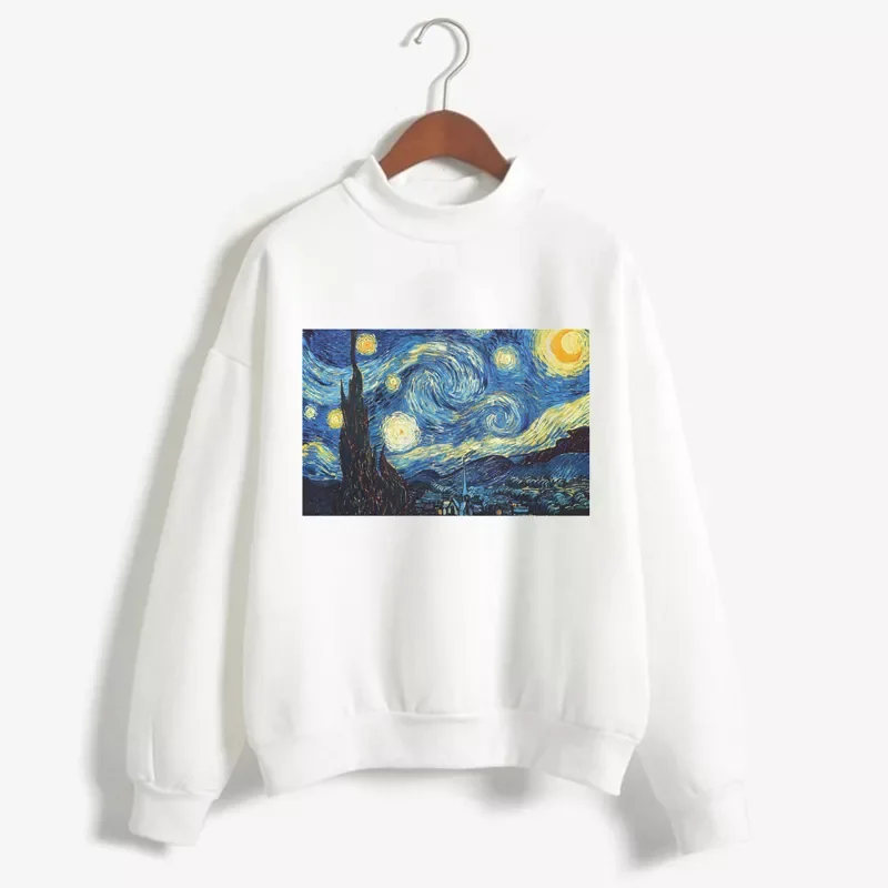 Van Gogh Print Long Sleeve Hoodies Fashion Women Clothes Femme 2018 Winter Cute Casual Sweatshirt 
Van Gogh Print Long Sleeve Hoodies Fashion Women Clothes Femme 2018 Winter Cute Casual Sweatshirt