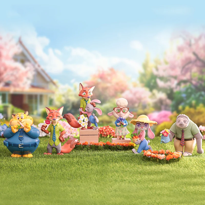 MINITOPTOY Disney Zootopia Цветочный мир Леопардовый полицейский офицер серии Джуди Ника