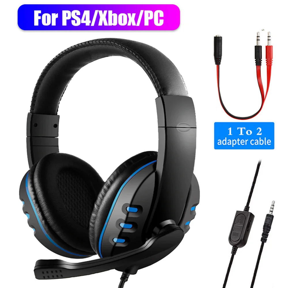 Stereo Gaming Headset 3.5mm Wired Gamer Headphone With Microphone Volume Control Over-Head Game Earphone For PS4 Xbox one PC
Stereo Gaming Headset 3.5mm Wired Gamer Headphone With Microphone Volume Control Over-Head Game Earphone For PS4 Xbox one PC