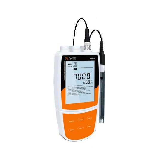 Portable Multiparameter Water Quality Meter Tester Gauge With Ion Range 0.001~19999ppm And DO Range 0.00~20.00mg/L Bante900P
Portable Multiparameter Water Quality Meter Tester Gauge With Ion Range 0.001~19999ppm And DO Range 0.00~20.00mg/L Bante900P