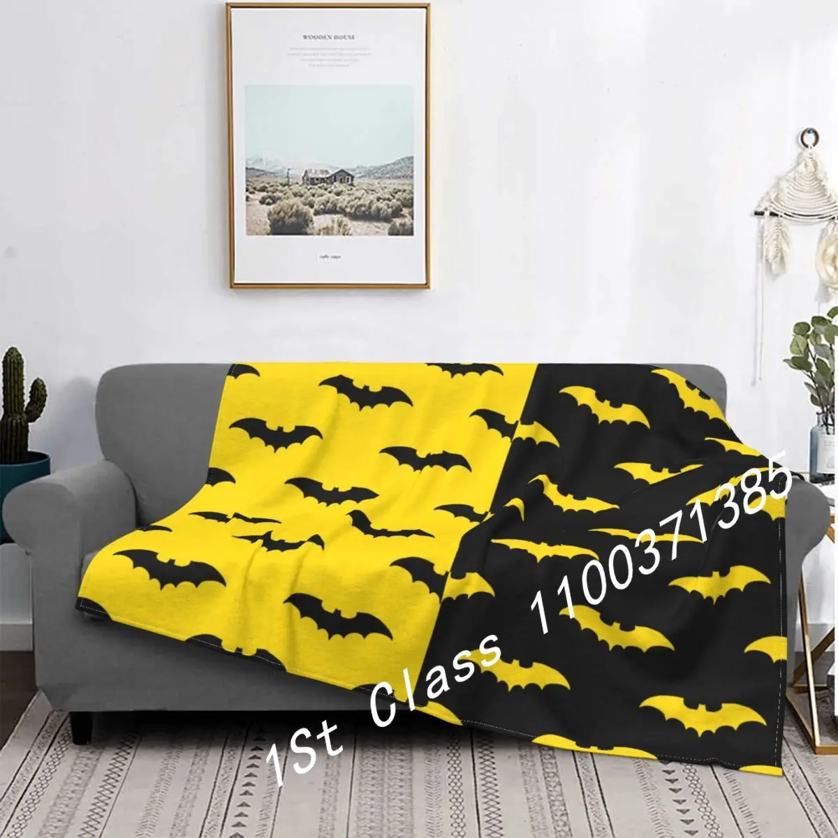 Black And Yellow Bat Pattern Blanket Velvet Decoration Animal Multi-function Lightweight Throw Blankets for Home Car Rug Piece
Black And Yellow Bat Pattern Blanket Velvet Decoration Animal Multi-function Lightweight Throw Blankets for Home Car Rug Piece